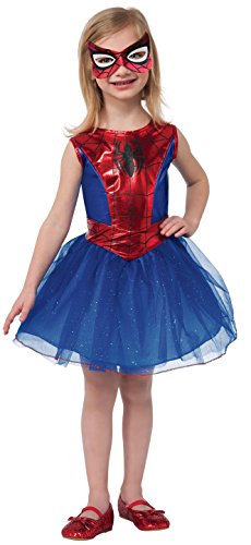 0883028085354 - RUBIE'S MARVEL UNIVERSE CLASSIC COLLECTION SPIDER-GIRL COSTUME, CHILD SMALL