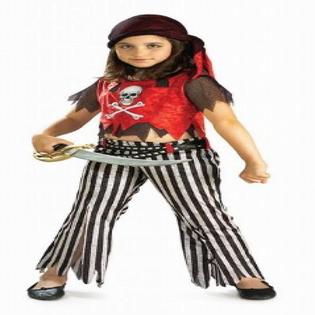 0883028109876 - HALLOWEEN CONCEPTS CHILDREN'S COSTUMES PIRATE GIRL - CHILD'S LARGE
