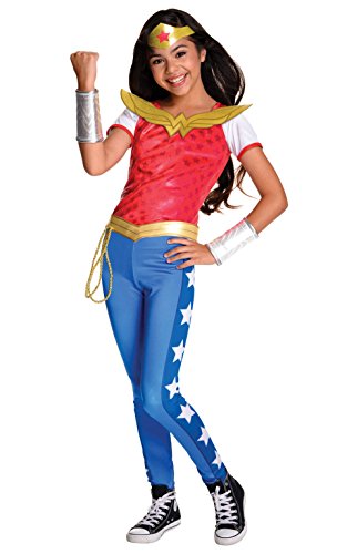 0883028143702 - RUBIE'S COSTUME KIDS DC SUPERHERO GIRLS DELUXE WONDER WOMAN COSTUME, LARGE