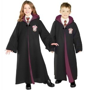 0883028276660 - RUBIES COSTUME DELUXE HARRY POTTER CHILD'S HERMIONE GRANGER COSTUME ROBE WITH GRYFFINDOR EMBLEM, MEDIUM