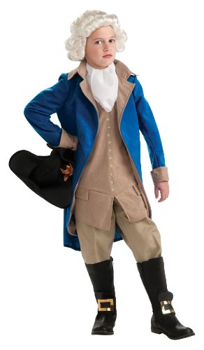 0883028471850 - RUBIE'S DELUXE GEORGE WASHINGTON COSTUME - SMALL (3 TO 4 YEARS)