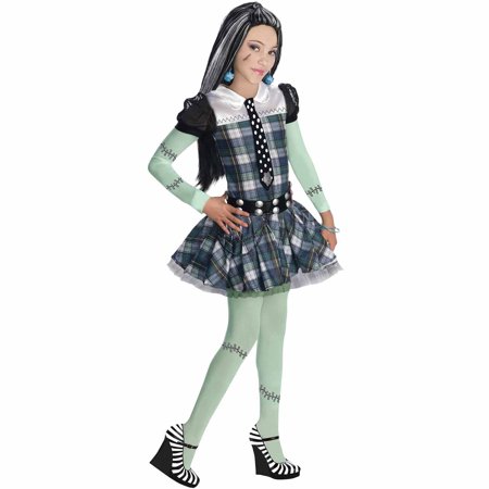 0883028478651 - MONSTER HIGH FRANKIE STEIN COSTUME - ONE COLOR - SMALL