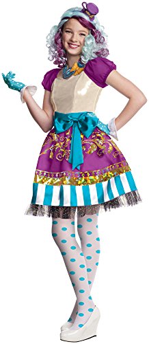 0883028491186 - RUBIES EVER AFTER HIGH CHILD MADELINE HATTER COSTUME, CHILD X-LARGE