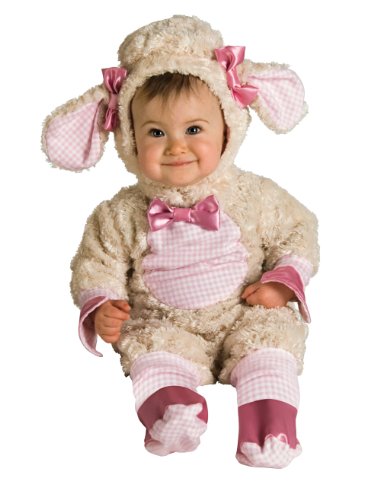 0883028535422 - RUBIE'S COSTUME BABY-GIRLS INFANT NOAH ARK COLLECTION LUCKY LIL LAMB COSTUME, BEIGE/PINK, NEWBORN
