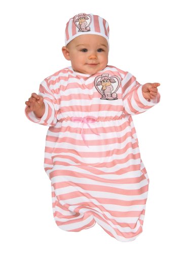 0883028586202 - RUBIE'S COSTUME TYKE OR TREAT BABY BUNTING COSTUME CUTE LITTLE CONVICT, CONVICT, 0-9 MONTHS