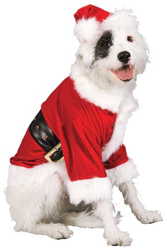 0883028789573 - RUBIES COSTUME CHRISTMAS COLLECTION PET COSTUME, SANTA CLAUS, LARGE