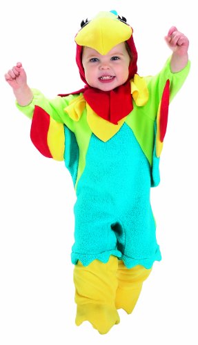0883028814114 - RUBIE'S COSTUME BABY PARROT, BLUE/RED/GREEN, 0-6 MONTHS COSTUME