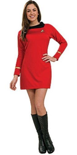 0883028906154 - WOMEN S STAR TREK CLASSIC RED DRESS HALLOWEEN COSTUME