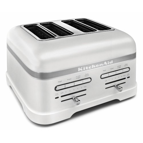 0883049270555 - KITCHENAID PRO LINE SERIES FROSTED PEARL WHITE 4-SLICE AUTOMATIC TOASTER