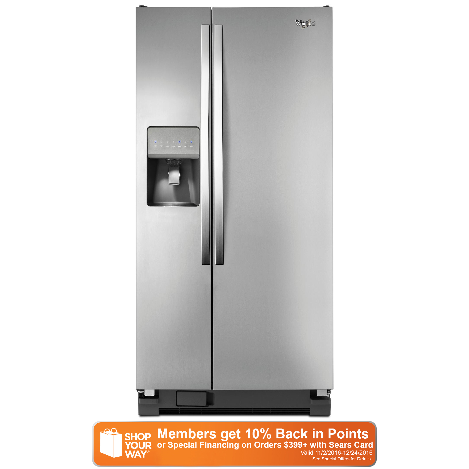 0883049272405 - WRS322FDAM 21 CU. FT. SIDE-BY-SIDE REFRIGERATOR W/ ACCU-CHILL&TRADE; - STAINLESS STEEL