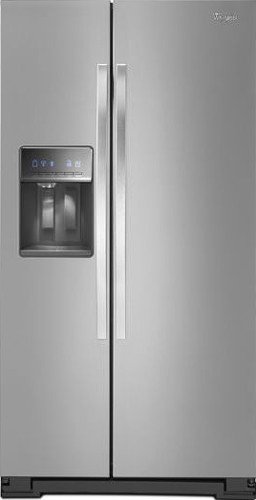 0883049286952 - WHIRLPOOL WRS321CDBM 21.4 CU. FT. STAINLESS STEEL COUNTER DEPTH SIDE-BY-SIDE REFRIGERATOR - ENERGY STAR
