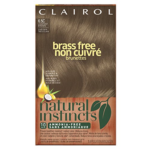 0883242754913 - CLAIROL NATURAL INSTINCTS BRASS FREE 6.5C LIGHTEST BROWN 1 KIT (PACK OF 3)