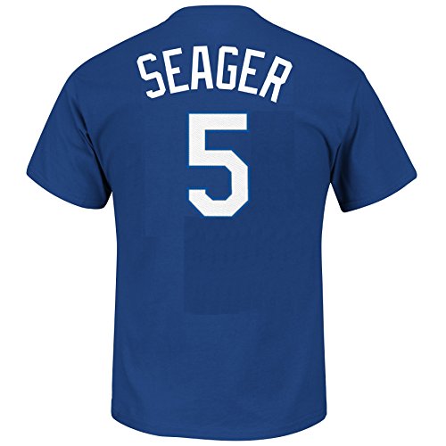 0883299765726 - LOS ANGELES DODGERS COREY SEAGER MAJESTIC MLB YOUTH OFFICIAL PLAYER T-SHIRT (YOUTH XL)
