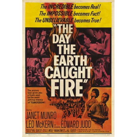 0883311147004 - DAY THE EARTH CAUGHT FIRE POSTER 27X40 JANET MUNRO EDWARD JUDD LEO MCKERN