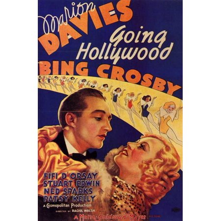 0883311604217 - GOING HOLLYWOOD POSTER MOVIE 11X17 MARION DAVIES BING CROSBY FIFI D'ORSAY STUART ERWIN