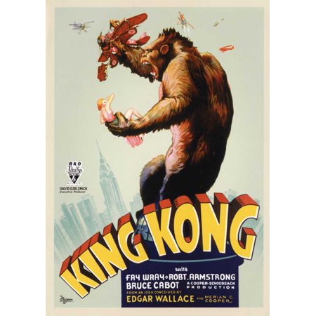 0883311902467 - KING KONG POSTER MOVIE D 27X40 FAY WRAY BRUCE CABOT ROBERT ARMSTRONG
