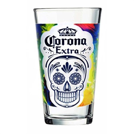 0883314534344 - CORONA EXTRA DAY OF THE DEAD PINT GLASS