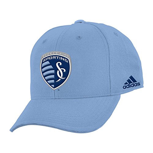 0883318477432 - MLS SPORTING KANSAS CITY TEAM STRUCTURED ADJUSTABLE CAP, ONE SIZE, BLUE