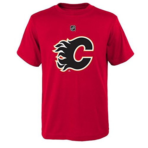 0883318749256 - NHL CALGARY FLAMES BOYS 8-20 NAME AND NUMBER TEE, RED, X-LARGE