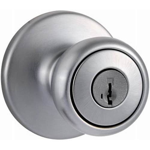 0883351250313 - KWIKSET TYLO ENTRY KNOB FEATURING SMARTKEY® IN SATIN CHROME