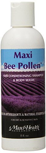 0883399822916 - MAXI HEALTH BEE POLLEN - CLEANSER - HAIR CONDITIONING SHAMPOO & BODY WASH - 8 FLUID OUNCE BOTTLE