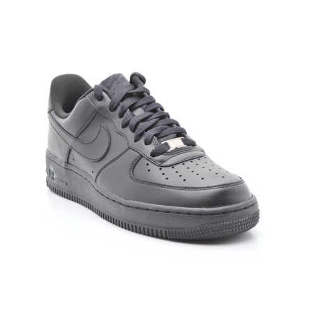 0883412741095 - NIKE MEN'S AIR FORCE 1 LOW BLACK/BLACK LEATHER CASUAL SHOES 9.5 M US