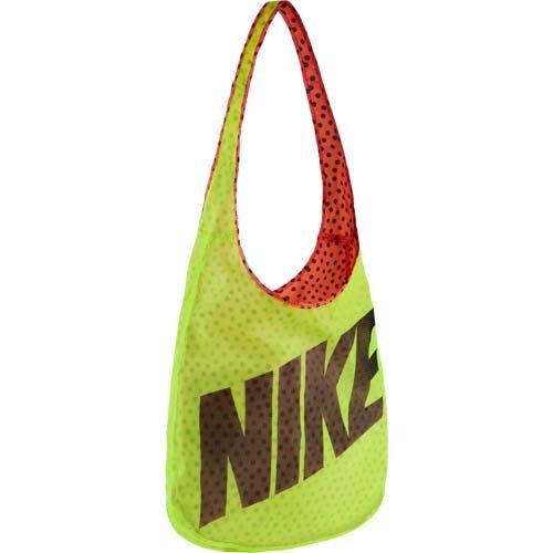 0883419612992 - NIKE GRAPHIC REVERSIBLE TOTE CARRY ALL GYM BAG-VOLT GREEN