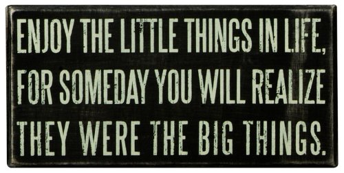 0883504158619 - BOX SIGN - SIGN - ENJOY THE LITTLE THINGS