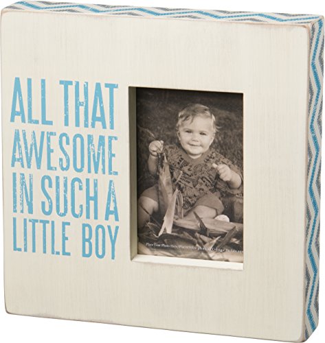 0883504270908 - PRIMITIVE BY KATHY BABY PICTURE FRAME-ALL THAT AWESOME IN SUCH A LITTLE BOY