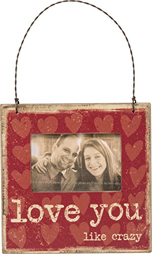 0883504347419 - PRIMITIVES BY KATHY, ROMANTIC MINI BOX SIGN FRAME FOR COUPLES - LOVE YOU LIKE CRAZY
