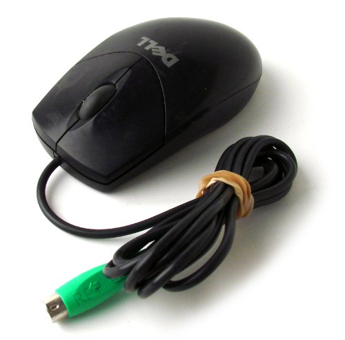 0883585513376 - GENUINE DELL BLACK 2-BUTTON PS/2 COMPUTER PC BALL MOUSE WITH SCROLL WHEEL AND CORD PART NUMBERS: F2854, W1668, G4220