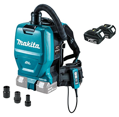 0088381848350 - MAKITA XCV05ZX 8V X2 LXT LITHIUM-ION 36C BRUSHLESS CORDLESS 1/2 GALLON HEPA FILTER BACKPACK DRY VACUUM WITH TOOL ADAPTERS, TOOL ONLY