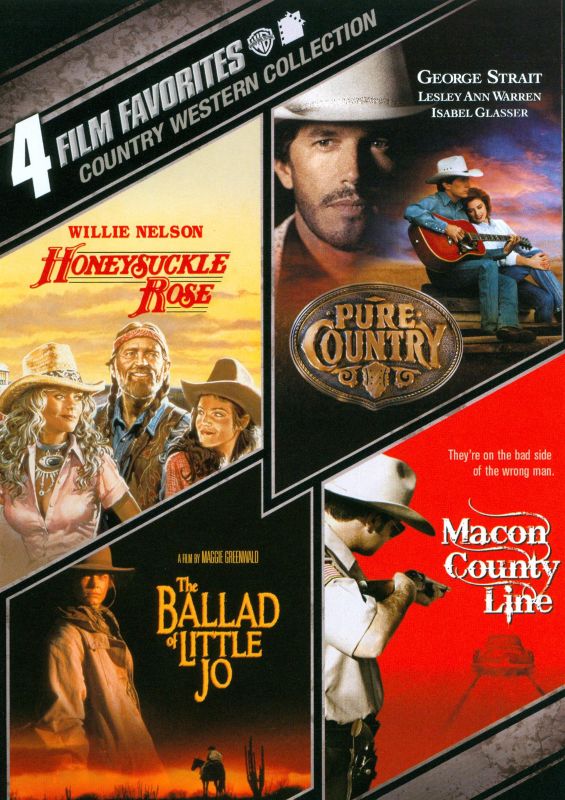 0883929172337 - 4 FILM FAVORITES: COUNTRY WESTERNS (THE BALLAD OF LITTLE JO, MACON COUNTY LINE, PURE COUNTRY, HONEYSUCKLE ROSE)