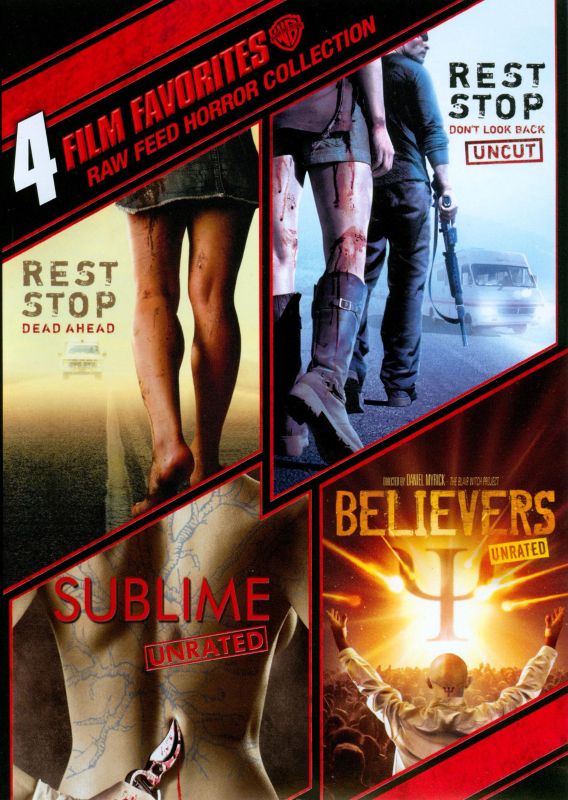 0883929182923 - 4 FILM FAVORITES: RAW FEED HORROR (BELIEVERS, REST STOP, REST STOP: DON'T LOOK BACK, SUBLIME)