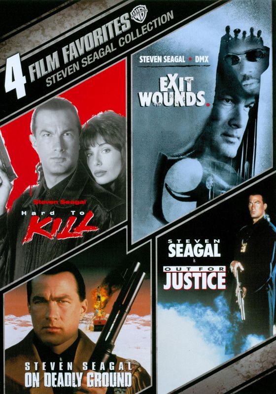 0883929183074 - 4 FILM FAVORITES: STEVEN SEAGAL (EXIT WOUNDS, HARD TO KILL, ON DEADLY GROUND, OUT FOR JUSTICE)