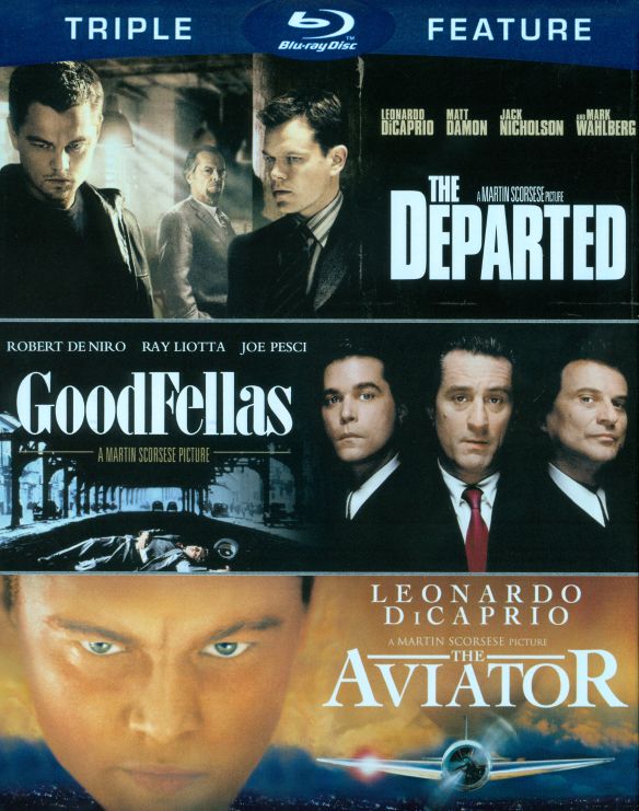 0883929255313 - MARTIN SCORCESE TRIPLE FEATURE: THE DEPARTED / GOODFELLAS / THE AVIATOR (BLU-RAY) (WIDESCREEN)