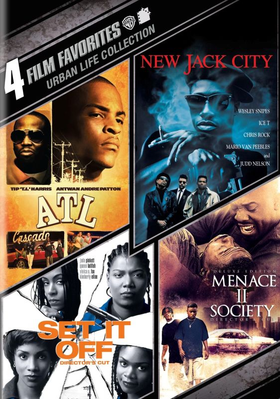 0883929315970 - 4 FILM FAVORITES: URBAN LIFE (ATL, NEW JACK CITY, SET IT OFF: DELUXE EDITION, MENACE II SOCIETY: DELUXE EDITION)