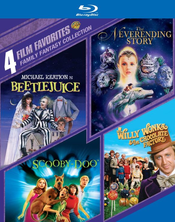 0883929365241 - FAMILY FANTASY COLLECTION: 4 FILM FAVORITES: BEETLEJUICE / THE NEVERENDING STORY / SCOOBY-DOO / WILLY WONKA AND THE CHOCOLATE FACTORY (BLU-RAY) (WIDESCREEN)