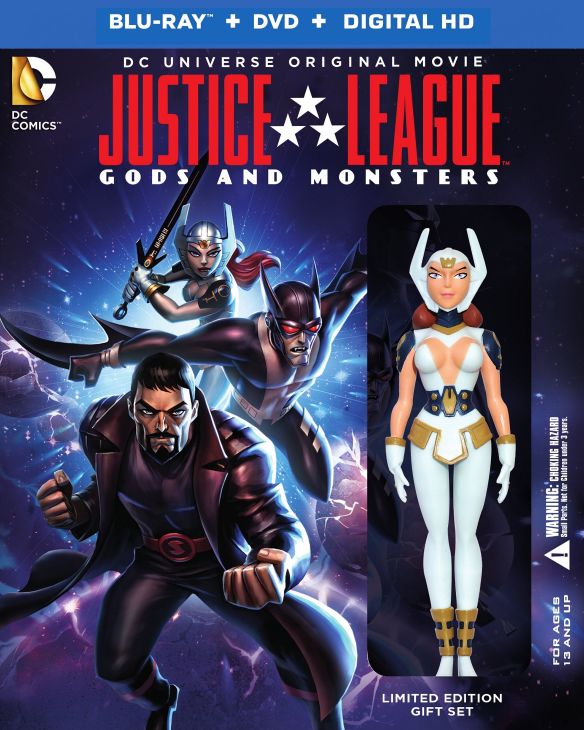 0883929470860 - JUSTICE LEAGUE: GODS AND MONSTERS (LIMITED EDITION) (BLU-RAY + DVD + DIGITAL HD ULTRAVIOLET + FIGURINE) (FULL SCREEN, WIDESCREEN)