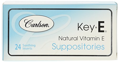 0088395005541 - KEY-E SUPPOSITORIES WITH NATURAL VITAMIN E 24 SUPPOSITORIES