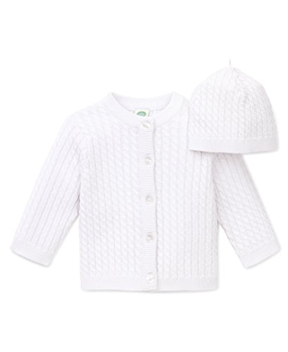 0883953319456 - LITTLE ME UNISEX-BABY NEWBORN LOVABLE CABLE SWEATER, WHITE, 12 MONTHS