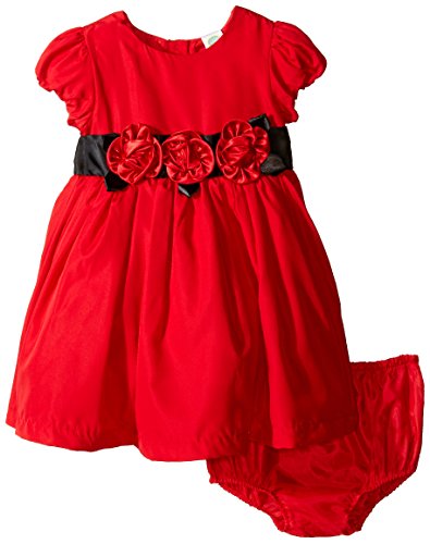 0883953719812 - LITTLE ME BABY GIRLS' RED ROSE DRESS AND PANTY, RED, 24 MONTHS