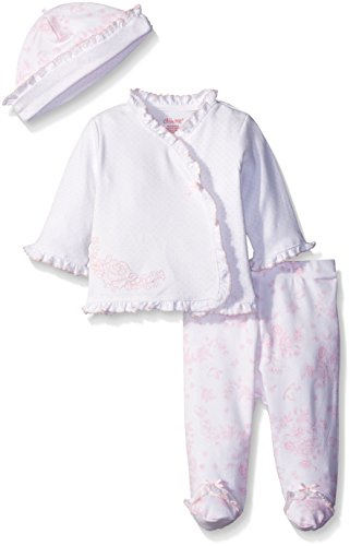 0883953766687 - LITTLE ME BABY NEW BORN BABY-GIRLS SWEET LOVEBIRDS PINK TAKE-ME-HOME SET, WHITE/PINK, NEW BORN