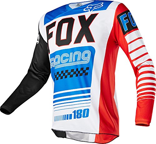 0884065587306 - FOX RACING 2017 YOUTH 180 FIEND SE JERSEY BLUE/RED L