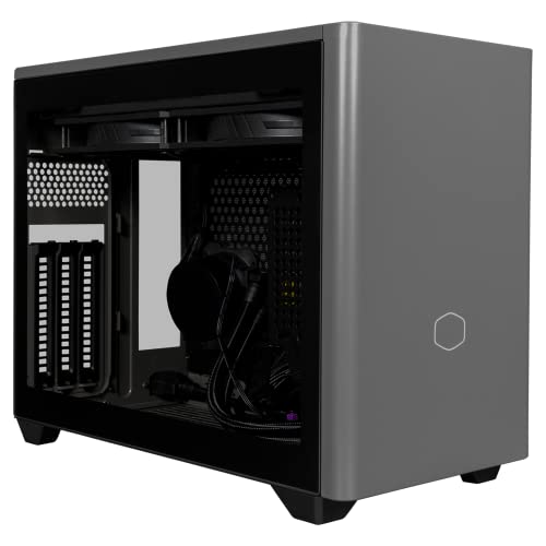 0884102095757 - COOLER MASTER NR200P MAX SFF SMALL FORM FACTOR MINI-ITX CASE WITH CUSTOM 280MM AIO, 850W SFX GOLD PSU, TRIPLE-SLOT GPU, PREMIUM PCIE GEN4 RISER, TEMPERED GLASS OR VENTED PANEL OPTION