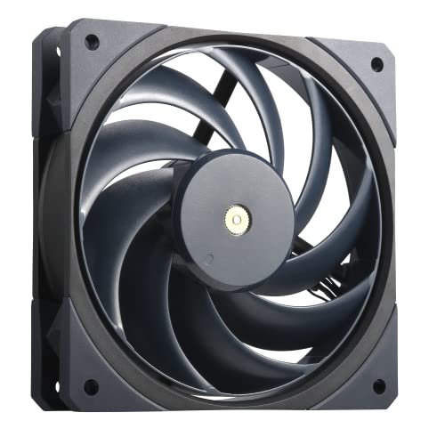 0884102104411 - COOLER MASTER MOBIUS 120 OC HIGH PERFORMANCE INTERCONNECTING RING BLADE FAN, PWM FAN SPEED CABLE TOGGLE, METAL MOTOR HUB, DOUBLE BALL BEARING FOR PC CASE, LIQUID AND AIR COOLER (MFZ-M2NN-32NPK-R1)