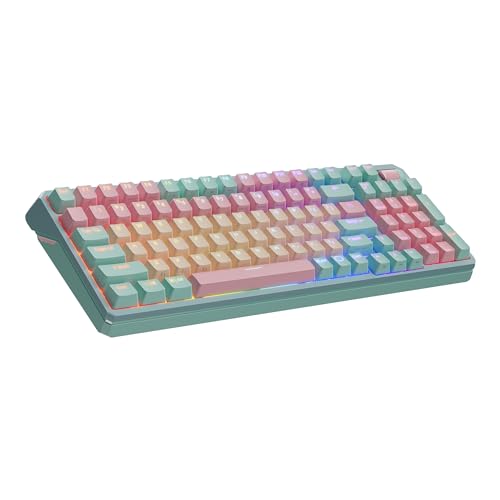 0884102110740 - COOLER MASTER MK770 MACARON WIRELESS MECHANICAL RGB GAMING KEYBOARD, KAILH BOX V2 CLICK WHITE SWITCHES, GASKET STRUCTURE, HOT-SWAPPABLE, BLUETOOTH|2.4GHZ, TACTILE 3-WAY DIAL, QWERTY (MK-770-MCKW1-US)