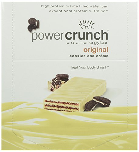 0884112219372 - POWER CRUNCH HIGH PROTEIN ENERGY SNACK, COOKIES & CREME, 1.4-OUNCE BARS (PACK OF 12)