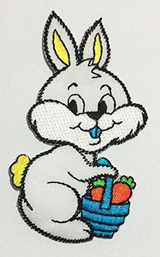 0884121303550 - CUTE RABBIT CARTOON DIY APPLIQUE EMBROIDERED SEW IRON ON PATCH P#82
