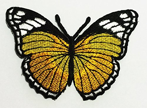 0884121579290 - BUTTERFLY APPLIQUE EMBROIDERED SEW IRON ON PATCH P#96